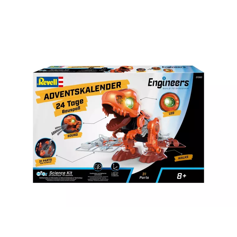 Revell adventskalender 'Electric T.Rex' met bewegende delen (01060)