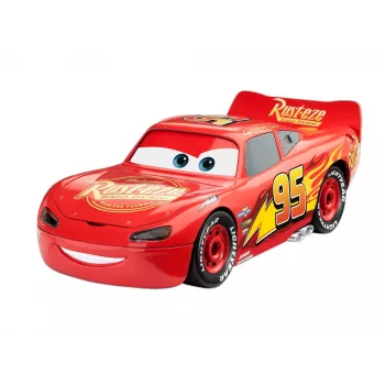 Revell Build & Play Disney Pixar Cars Lightning McQueen voertuig met licht & geluid, schaal 1:20, bouwpakket