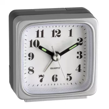 TFA 98.1079 Quartz wekker analoog display zwart