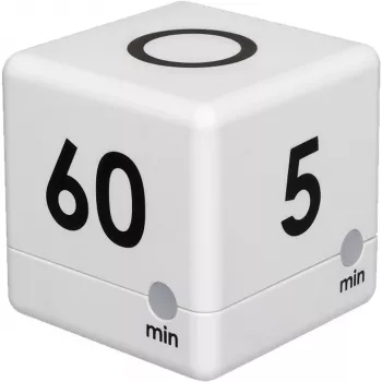 TFA 38.2032.02 Cube timer digitaal wit/grijs