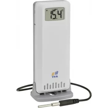 TFA 30.3902.02 ID-A3 2-voudige temperatuursensor met voeler, wit