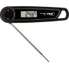TFA THERMO JACK TASTE digitale keukenthermometer met timer en alarm, RVS sonde, 160 mm, -50 tot +300 °C, LCD-display, zwart/wit