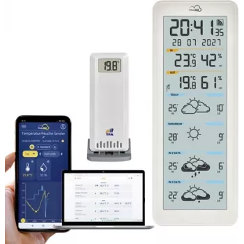 TFA TFA.me ID-06 35.8108.02 WLAN radiografisch weerstation met 4-daagse verwachting