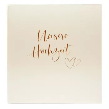 Goldbuch Herzklopfen bruiloftsfotoalbum 30x31 cm 60 witte pagina's model 08174