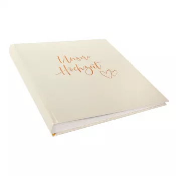 Goldbuch Herzklopfen bruiloftsfotoalbum 30x31 cm 60 witte pagina's model 08174