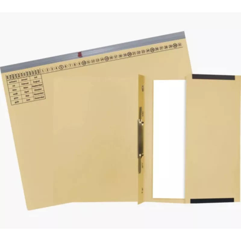 Exacompta 370122B ordner conventioneel - karton - 320 g/m² - 265 x 316 mm - verpakking met 1 stuk - chamois