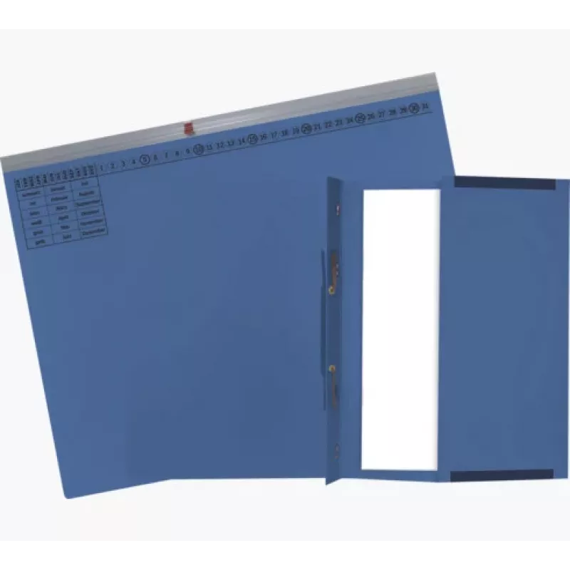 Exacompta 370207B conventionele ordner - karton - blauw - 320 g/m² - 265 x 316 mm - A4