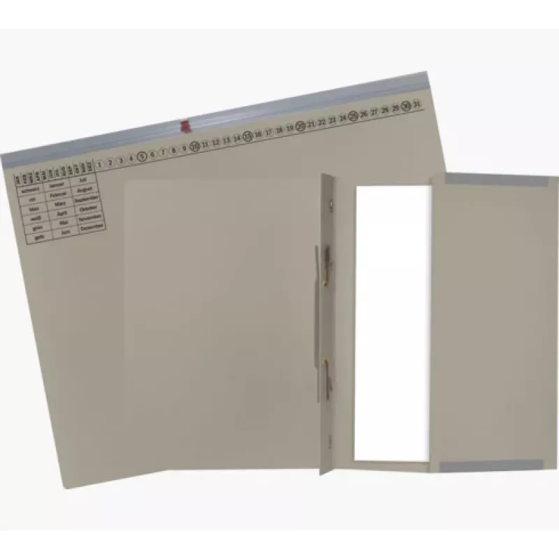 Exacompta 370210B ordner - karton - grijs - 320 g/m² - 265 x 316 mm - A4