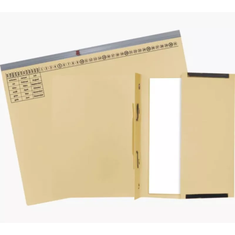 Exacompta 370222B ordner - karton - 320 g/m² - 265 x 316 mm - blauw - 1 stuk