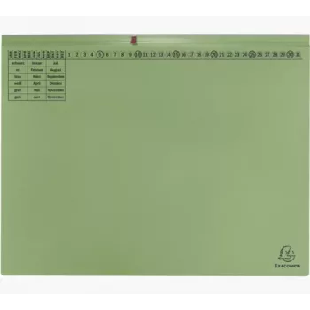 Exacompta 370225B ordner - karton - groen - 320 g/m² - 265 x 316 mm - A4