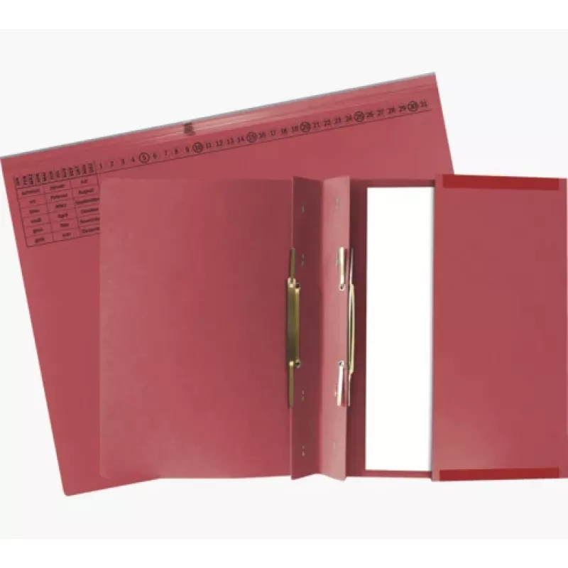Exacompta 370303B ordner conventioneel - karton - rood - 320 g/m² - 265 mm - 316 mm