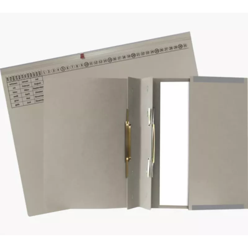 Exacompta 370310B - conventionele ordner - karton - grijs - 320 g/m² - 265 x 316 mm - A4