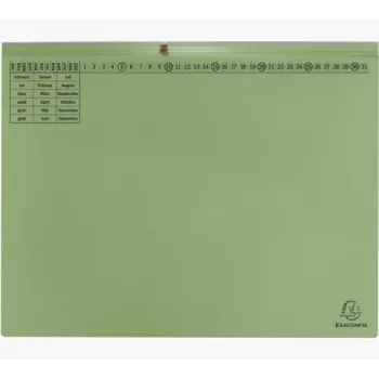 Exacompta 370325B ordner - karton - groen - 320 g/m² - 265 x 316 mm