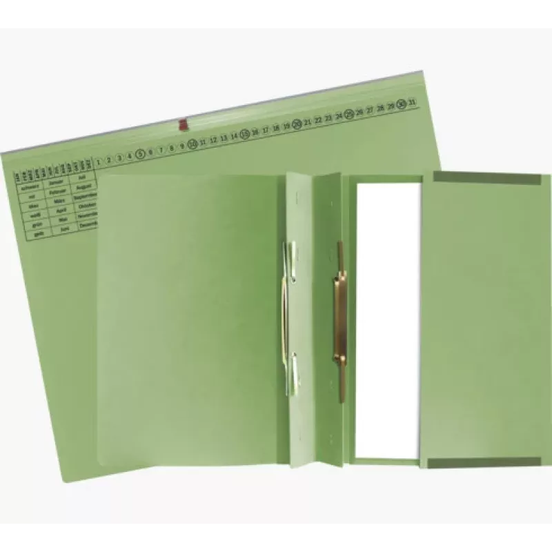 Exacompta 370425B snelbinder A4 karton groen 320 g/m² metaal bevestiging
