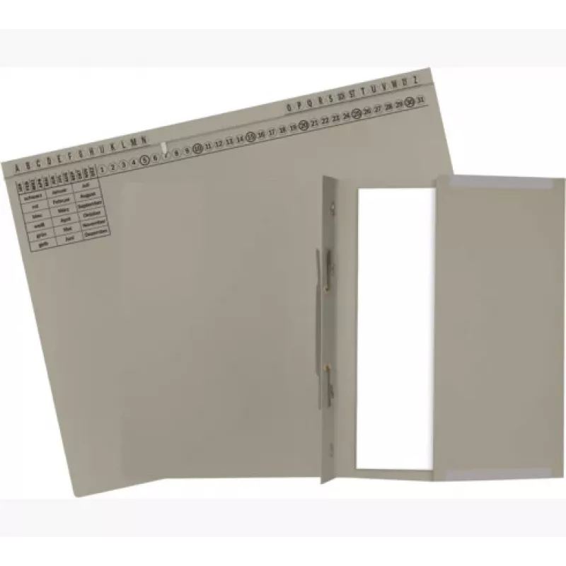 Exacompta 371110B ordner - karton - grijs - 320 g/m² - 265 x 316 mm
