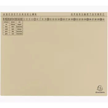 Exacompta 371122B documentenmap - karton - 320 g/m² - A4 - blauw - 1 stuk