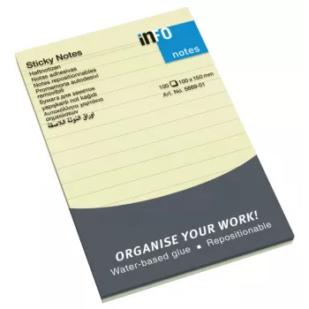 inFO zelfklevende notities 5669-01-L geel 1 blok