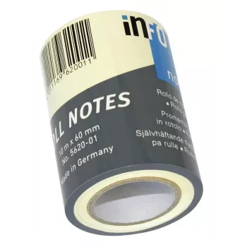 inFO reserve zelfklevende notitierol Standard 5620-01 geel 1 rol