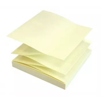 inFO Z-Fold zelfklevende notities geel 1 blok