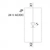 Siemens SIRIUS ACT LED-module met geïntegreerde LED AC/DC 24V wit