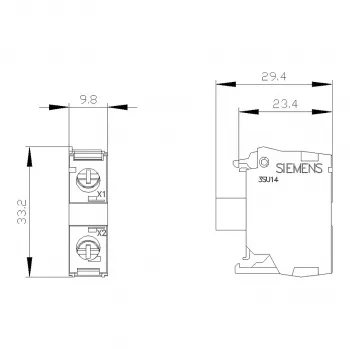 Siemens SIRIUS ACT LED-module met geïntegreerde LED AC/DC 24V wit