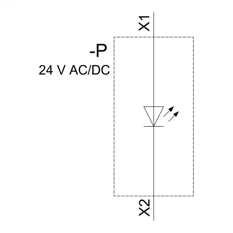 Siemens SIRIUS ACT LED-module met geïntegreerde LED AC/DC 24V wit
