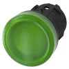 Siemens SIRIUS ACT 3SU1001-6AA40-0AA0 groene LED-indicatielamp 22mm rond 24V AC/DC schroefaansluiting