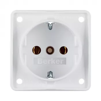 Berker SCHUKO stopcontact 941852502 polarwit mat