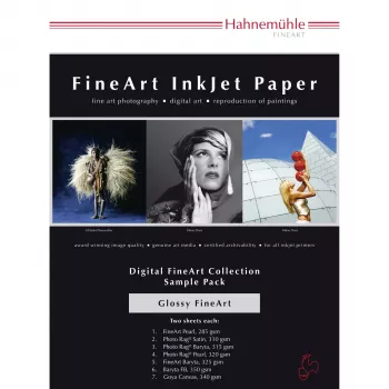 Hahnemühle Digital FineArt A4 testpakket glossy papieren
