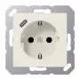 JUNG A 1520-18 C SCHUKO-stopcontact 16 A met USB-oplader (JUNG Quick Charge) 1 x Type-C, Safety Plus, serie AS, wit (ivory)