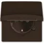 Busch-Jaeger 2064-0-0291 Schuko-stopcontact CEE 7/3 2P+E IP44 bruin 250V 16A opbouw