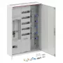 Striebel & John DA37CD compleetverdeler, opbouw, IP44, 1 meterplaats, 7 verdeelvelden, wit