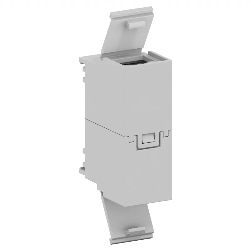 Striebel & John ZED45U RJ45 dubbel stopcontactmodule, Cat.6, ongeïsoleerd, zuiverwit