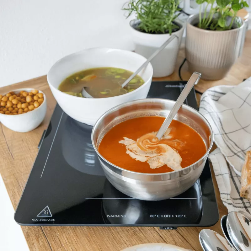 Steba WP 300 warmhoudplaat - 300W, SCHOTT CERAN® glaskeramiek, roestvrij staal