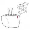 Reisenthel Easyshoppingbag zwart - 30L boodschappentas met trolleybevestiging