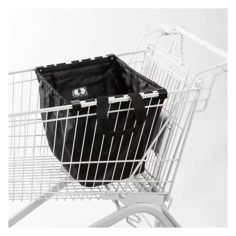 Reisenthel Easyshoppingbag zwart - 30L boodschappentas met trolleybevestiging
