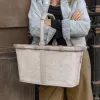 Reisenthel Carrybag Teddy Sand (BK1042) - boodschappenmand, 22L, gerecycled polyester