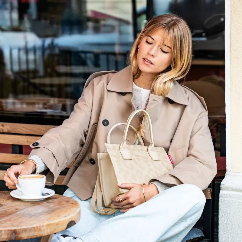 Reisenthel daily shopper XS leo vanilla boodschappentas