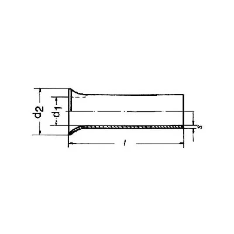 Klauke adereindhuls 2,5 mm² 10 mm vertind koper buis-adereindhuls DIN 46228