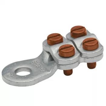 KLAUKE 586R10 reductie-krimpverbinder, aluminium op koper, 50 mm² naar 35 mm², vertind, 46 mm