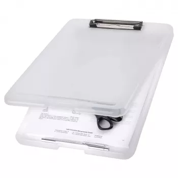 MAPED The Clip Klembord H2532010 DIN A4 doorschijnend wit kunststof
