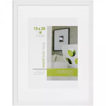 NIELSEN DESIGN Apollon White 21x29,7 Wood DIN A4 fotolijst 8988047