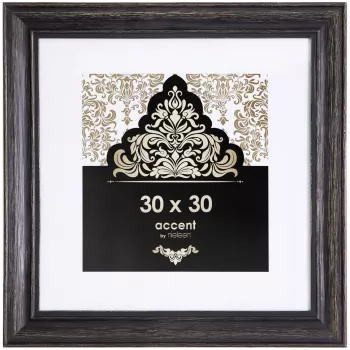 NIELSEN DESIGN Accent Vintage 30x30 Houten fotolijst zwart