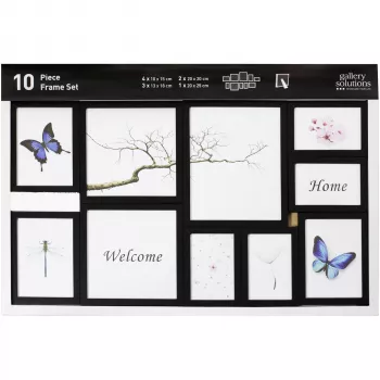 NIELSEN DESIGN Nielsen 10-delige fotolijstenset zwart resin Mobile Rack 8999176