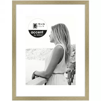 Nielsen Aura Houten fotolijst 18x24 cm, eiken, incl. passe-partout 1134002