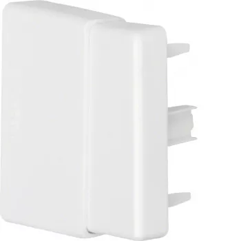 Hager LFF6006069016 verstelbaar eindstuk verkeerswit (RAL 9016) voor 60x60mm kabelgoot