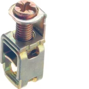 HAGER L4187CHRO bevestigingsklem - staal - 10 stuks
