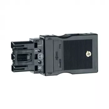 Hager G4703 3-polige ingangsbus (Wago) voor geleiders van 1,5-2,5 mm², zwart