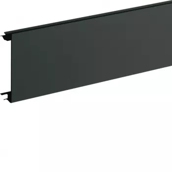 Hager BR08029011 plintgoot afdekking PVC voor BR 80mm grafietzwart
