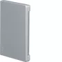 HAGER eindstuk halogeenvrij BR 65x100mm afdekbreedte 80mm gelakt aluminium (BR651006LAN)